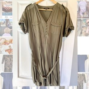 Military green dress